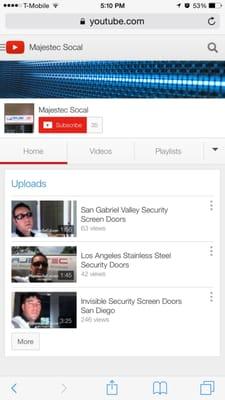 Check Out Our YouTube Channel For Tons Of Informative Videos!