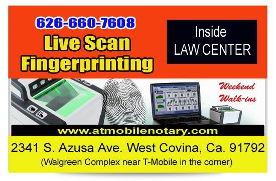 Mobile Notary and Fingerprinting services available here