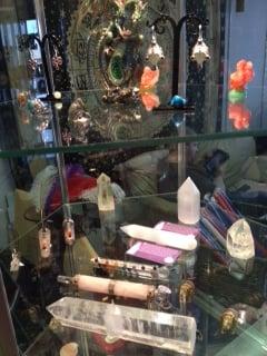 we also have a selection of crystals and wands