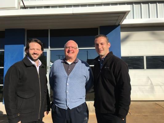 Taking a moment out of the day for a father and sons photo.  From left to right: Russell Yost, Russ Yost, Bryan Yost