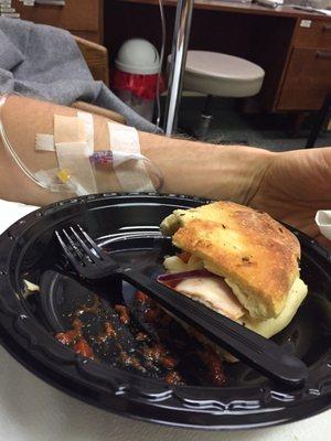 IV hydration and a sandwich.... What else can you ask for!