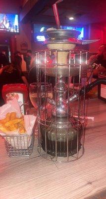 Hookah and fries