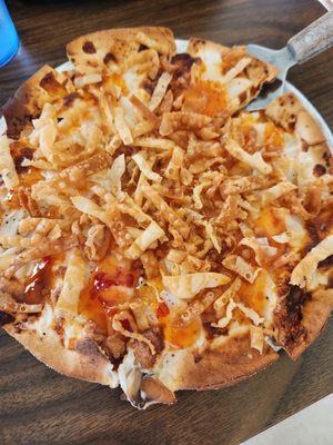 August special pizza Crab Rangoon