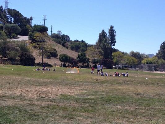 Soccer camp at Hauke Park.