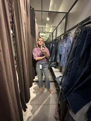 Denim try on