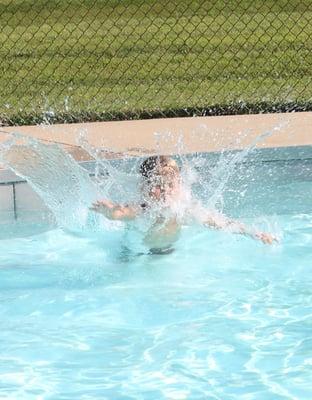 Splashing in the pool