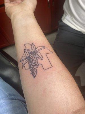 Tattoo outline