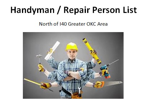 For a Free copy of my Handyman / Repair Person Directory email me.