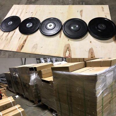 BUMPER PLATES!!! Currently 10,15,25,35,45 lb. plates are available.