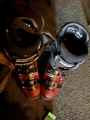 My Dalbello custom Surefoot Ski Boots!!