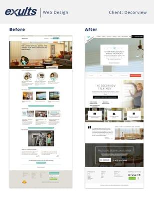 Before/After Website Created by Exults