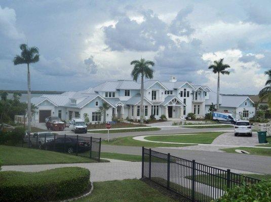 Marco Island new metal roof.