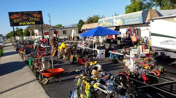 Our Annual Customer Appreciation Parking Lot Sale at Big Dog Pawn.