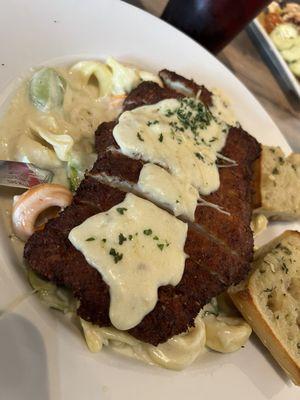 Parmesan Crusted Chicken Tortellini