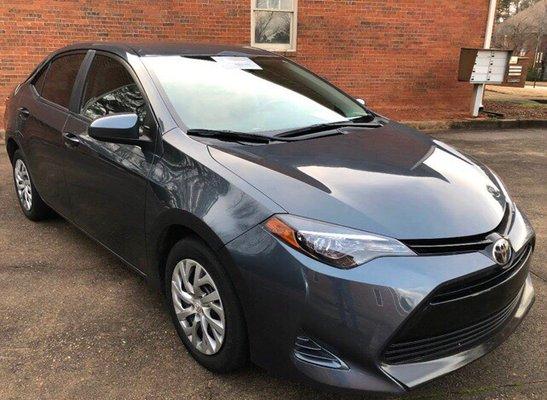 Purchased vehicle 2017 Toyota Corolla