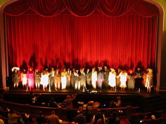 gospel performance inside the Tivoli