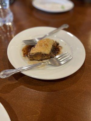 Peanut Butter and Chocolate Baklava