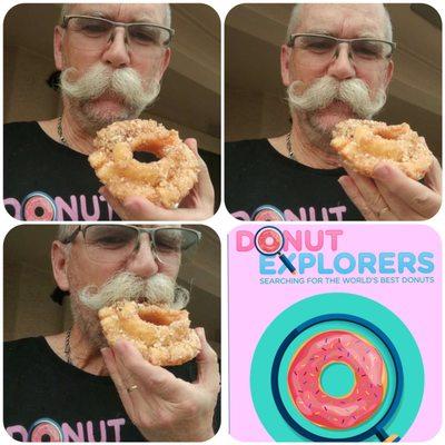 Lonny (@donutduster) with crumble Old Fashioned from Dutch Donut Factory in Mesa, AZ for @donutexplorers