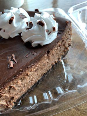 Triple chocolate cheesecake