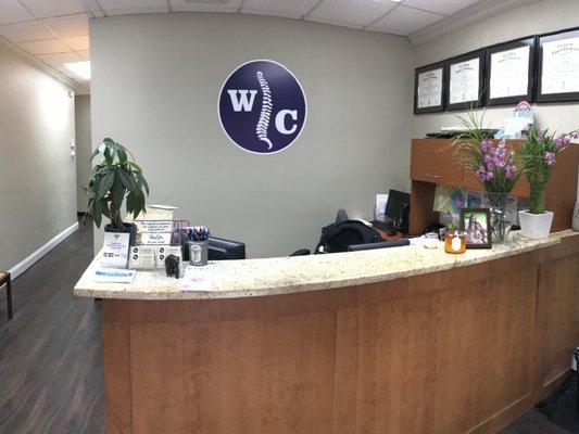 Whitestone Chiropractic's Front Desk