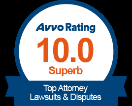 AVVO Rating 10.0 "SUPERB" Top Attorneys Lawsuits & Disputes