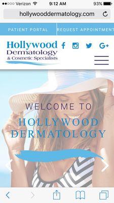 Hollywood Dermatology website