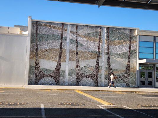 Wilcox High School - mural outside cafeteria