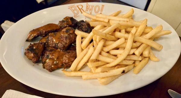 Steak tips and fries