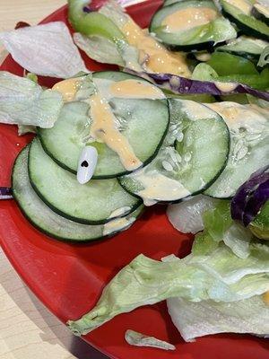 Fingernail in my salad.