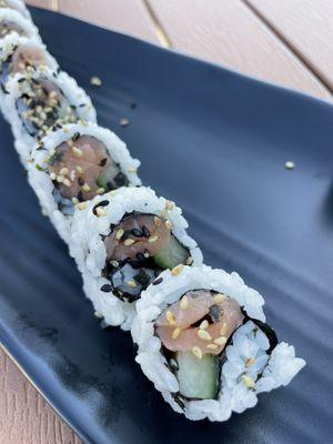 Salmon cucumber  roll - so fresh and delicious!