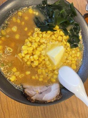 Miso corn butter ramen- I get a side scoop of spice to add some kick! 10/10