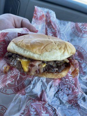 Western BBQ and bacon steak burger