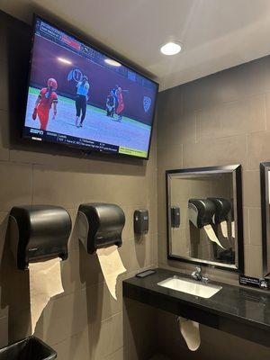 TV in the restroom