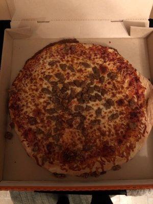 they didn't cut the pizza at all