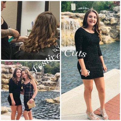 Curls for 8th grade Prom By Kara