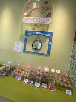 Covered toppings Bar