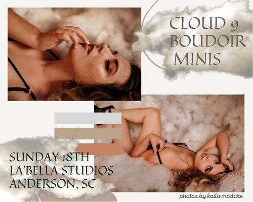 Sunday the 18ths Cloud 9 boudoir Series few spots open.