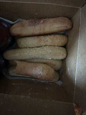 Frozen box bread sticks . Grosse