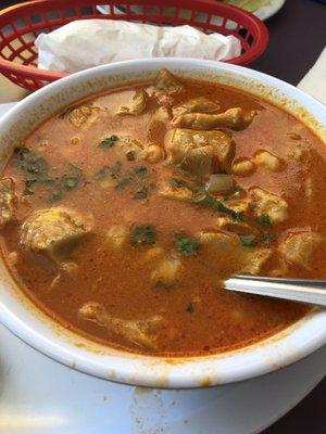 Menudo and tortillas