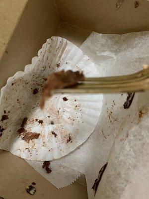 piece of paper liner found in chocolate mouse