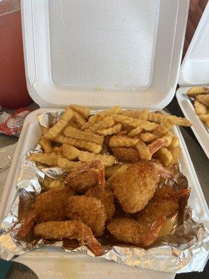 Shrimp and fries