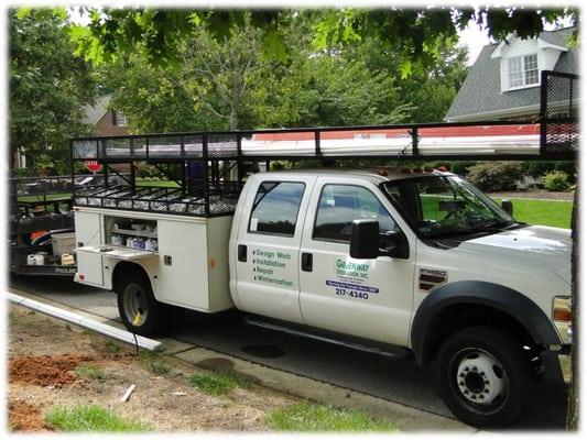 Typical Greenway service vehicle--fully-stocked.