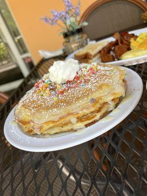 ENZO'S CEREAL PANCAKES- Fruity Pebbles