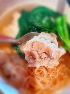 Closer look at the Wonton in the Wonton Noodle Soup, very plump and tasty. The noodles are also al dente and delicious.