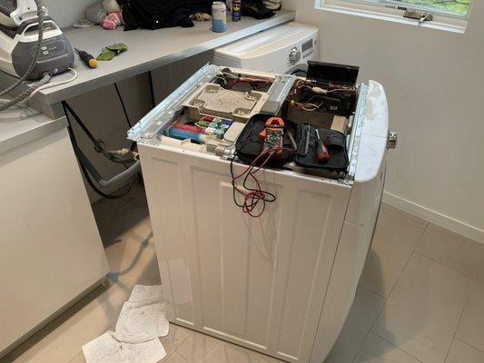 Hot water issue was fixed on Electrolux washing machine