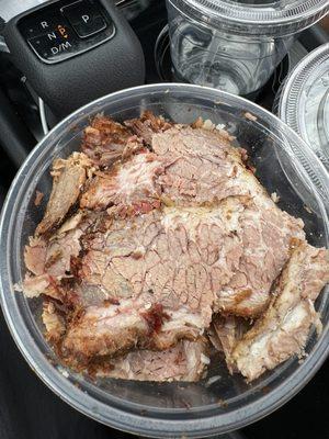 Super Cold flavorless brisket