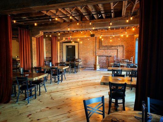 Our semi-private event space is available for your event. Inquire about reserving the east room for private events.