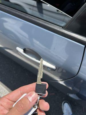 Key that was cut