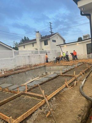 pool deck before and after
 Prestige California Builders