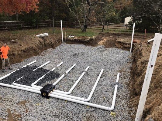 Septic System Installation.